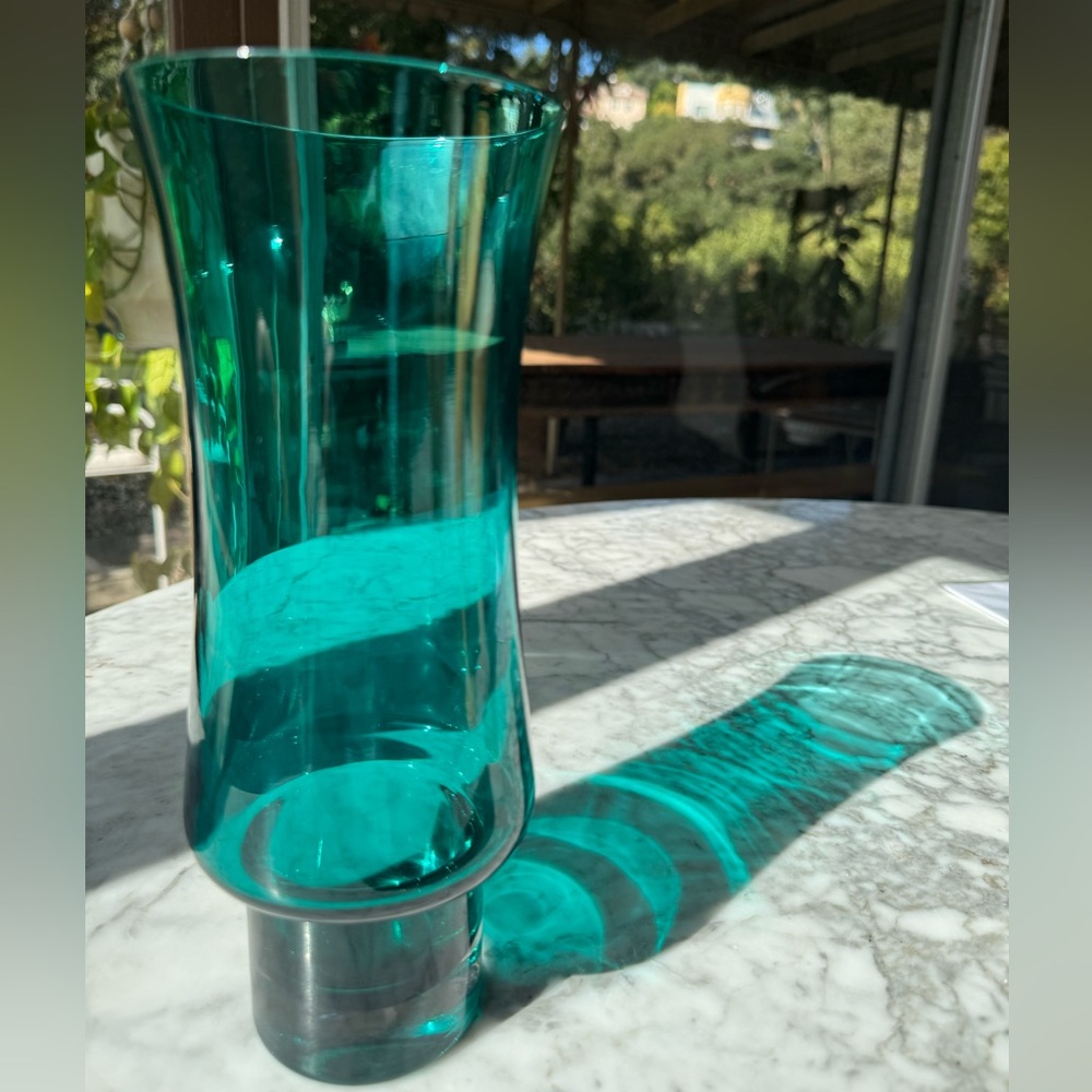 Tamara Aladin for Riihimaki mid-century glass vase